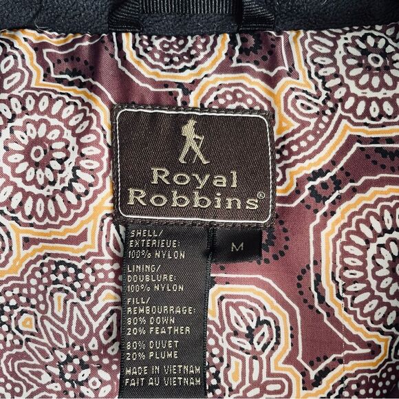 Royal Robbins Black Quilted Down Puffer Vest Size M - Picture 5 of 9